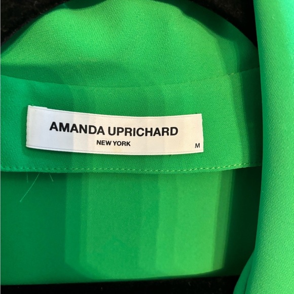 Amanda Uprichard Wintour Green Blazer Sleeveless Mini Dress M missing belt! - Picture 3 of 13